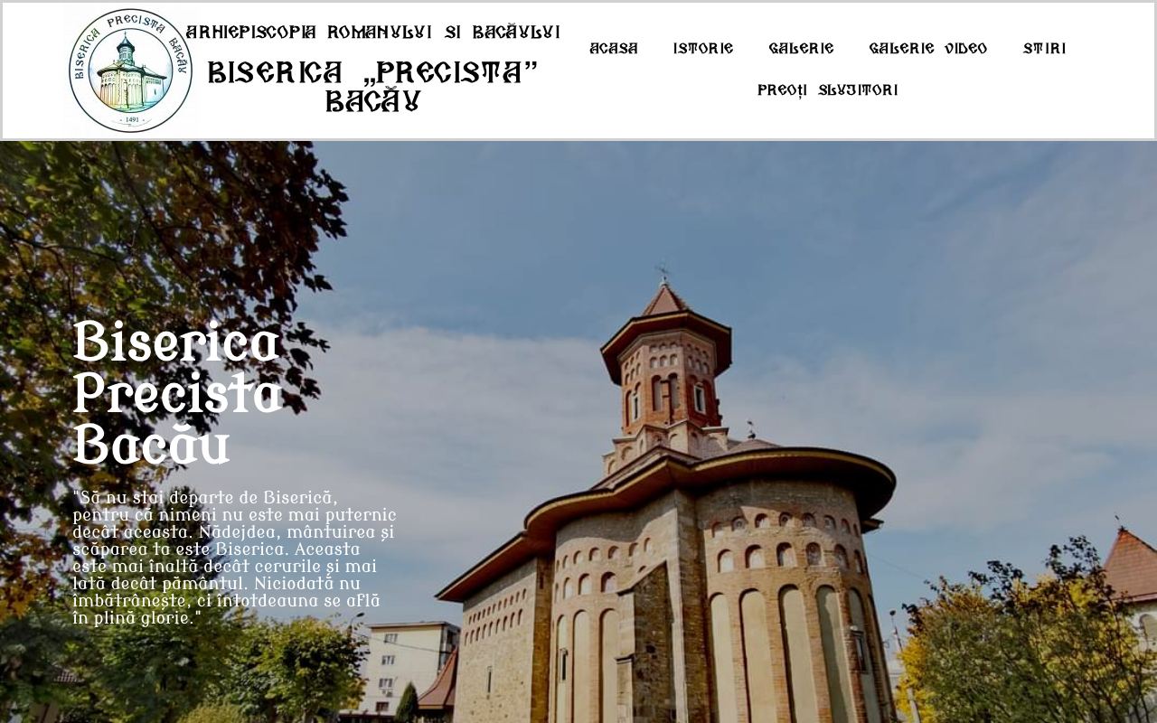 Site realizat de X-IT pentru Biserica Precista Bacău (bisericaprecistabacau.ro)