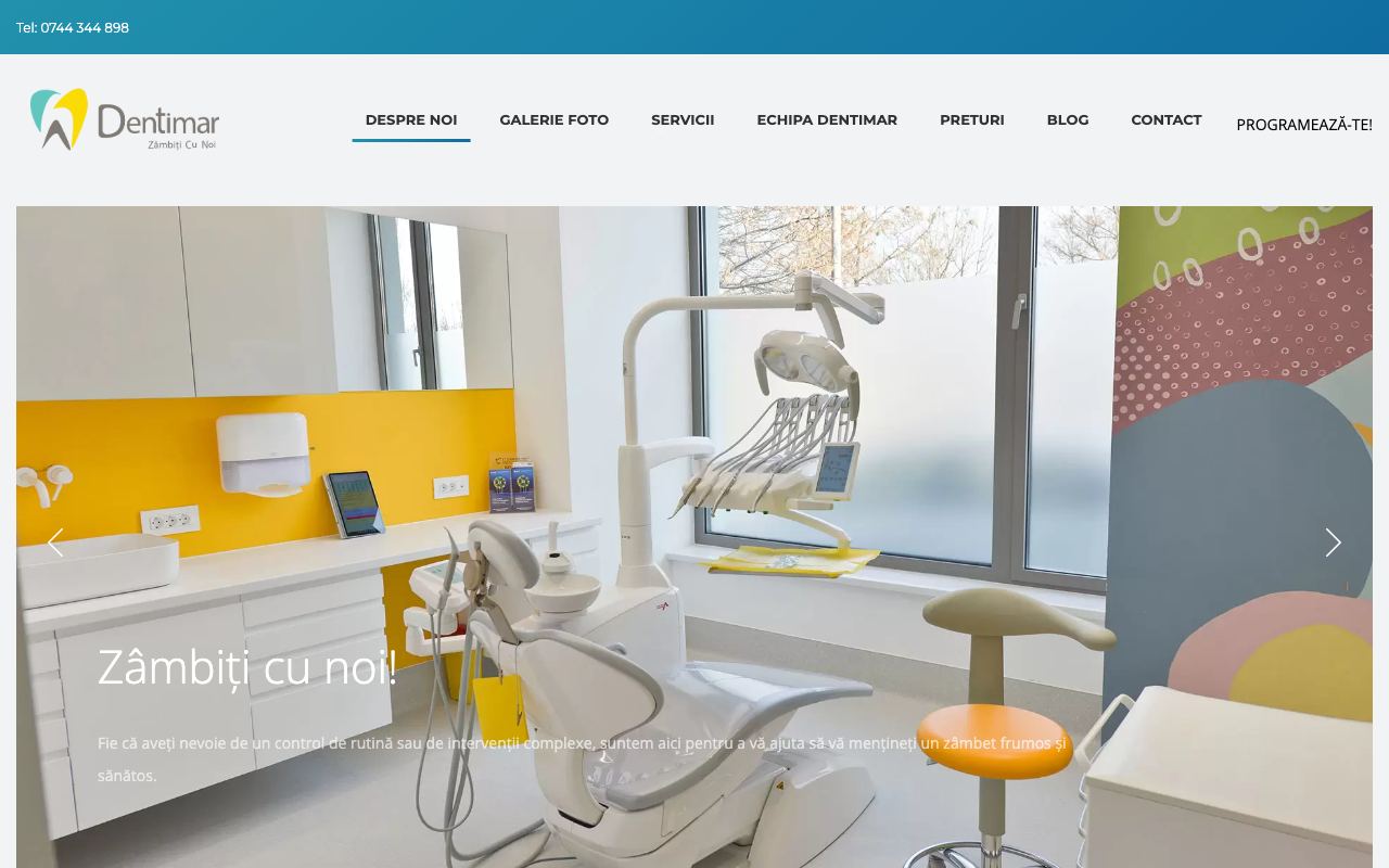 Site realizat de X-IT pentru Clinica Dentimar (dentimar.ro)