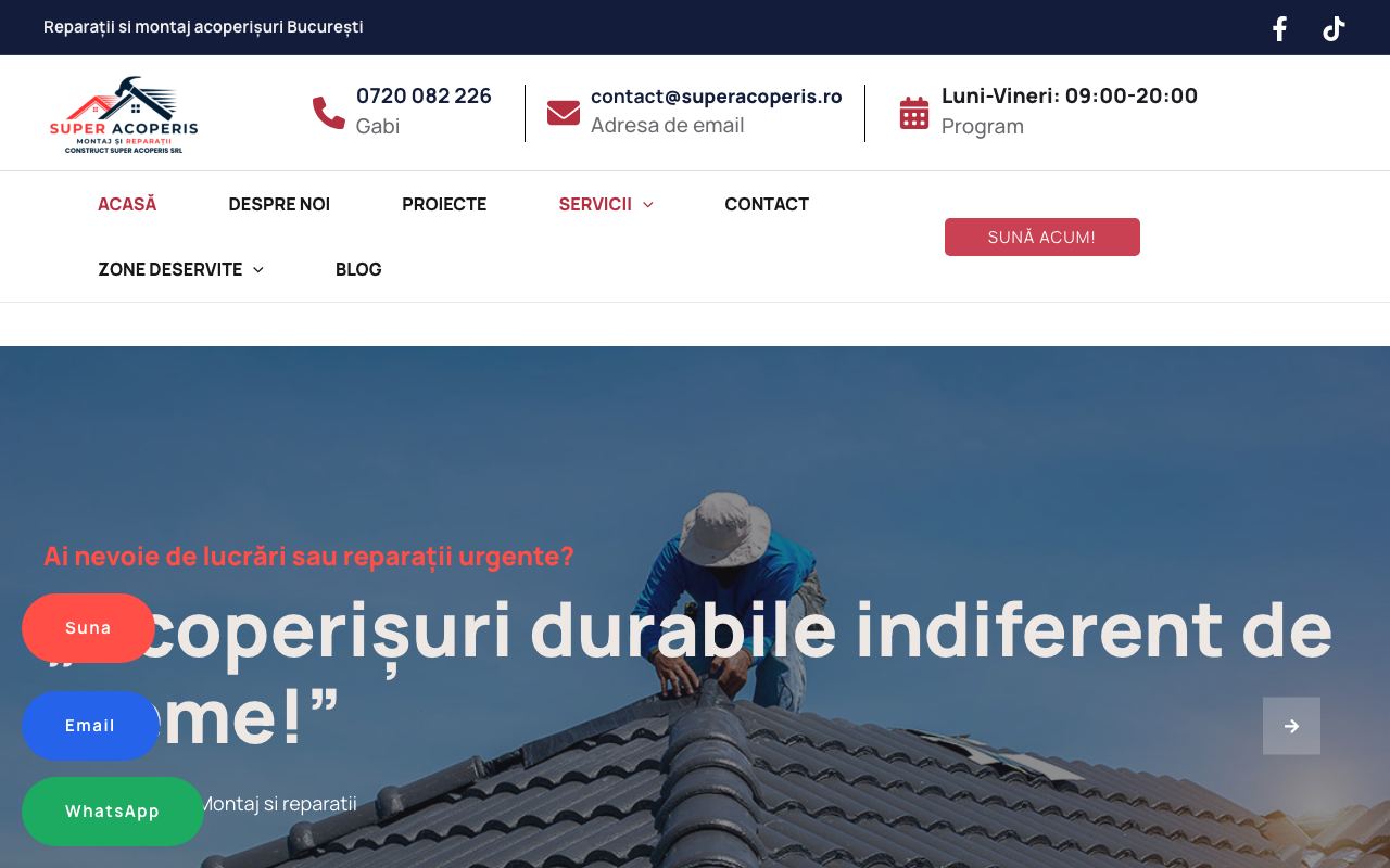 Site realizat de X-IT pentru Super Acoperiș (superacoperis.ro)
